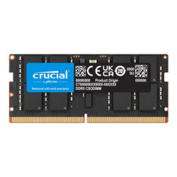 Crucial - DDR5 - modul - 32 GB - SO-DIMM 262 pinu - 3200 MHz PC5-51200 - CL52 - 1.1 V - nastaveno na taktování - on-die ECC - cerná