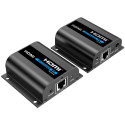 PremiumCord 4K@30Hz HDMI extender na 60m přes jeden kabel Cat6 6a 7, lokální HDMI výstup