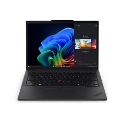 Lenovo ThinkPad T14 Gen 6 21QC - Provedění závěsu 180 stupňů - Intel Core Ultra 7 - 255U až 5.2 GHz - Win 11 Pro - Intel Graphics - 32 GB RAM - 1 TB SSD TCG Opal Encryption 2, NVMe - 14" IPS 1920 x 1200 - Wi-Fi 6E, Bluetooth - černá - kbd: česká slovenská - s Lenovo Premier Support 3 roky, kompenzace CO2 0,5 tuny (2. generace)