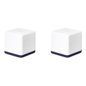 Mercusys Halo H50G V1 - Systém WiFi - (2 routery) - až 4000 čtverečních stop - mesh 1GbE - Wi-Fi 5 - Dual Band