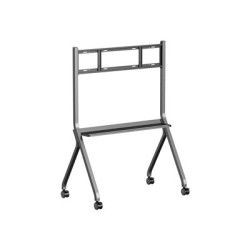 Iiyama MD-CART02-S1 - Vozík - pro plochý panel - s protikolizními prvky, police na príslušenství - velikost obrazovky: 55"-86" - podlahové provedení