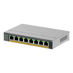 NETGEAR Easy Smart GS108EPP - Prepínac - vysoký výkon - L3 - inteligentní - 8 x 10 100 1000 (PoE+) - desktop, pro pripevnení na zed - PoE+ (123 W)