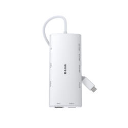 D-Link 10-in-1 USB-C Hub with HDMI x2 USB-C x2, USB A x2 Ethernet Card Reader Power Delivery