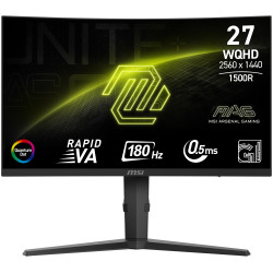 MSI Gaming MAG 275CQRF QD E2 27" zakřivený 2560 x 1440 VA 0,5ms 180Hz 300cd m2 5000:1 HDMI DP VESA černý
