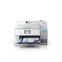 Epson EcoTank ET-4956 - Multifunkcní tiskárna - barva - tryskový - ITS - A4 Letter (média) - až 12 stran min. (kopírování) - až 18 stran min. (tisk) - 250 listy - 33.6 Kbps - Wi-Fi(ac), USB, LAN - bílá