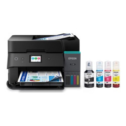 Epson EcoTank ET-4950 - Multifunkcní tiskárna - barva - tryskový - ITS - A4 Letter (média) - až 12 stran min. (kopírování) - až 18 stran min. (tisk) - 250 listy - 33.6 Kbps - Wi-Fi(ac), USB, LAN - cerná