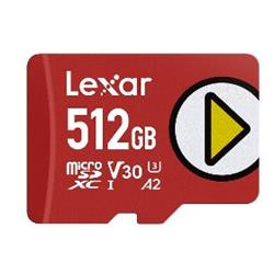 Lexar paměťová karta 512GB PLAY microSDXC™ UHS-I cards, čtení zápis 205 140 MBs