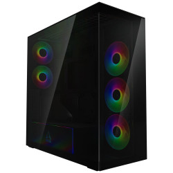 ARCTIC skříň Xtender E-ATX 2x120mm ARGB fan 2xUSB USB-C vertical GPU kit tónované sklo černá