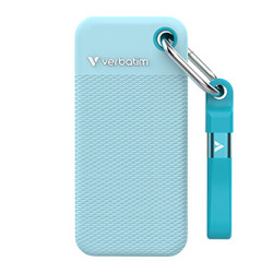 SSD Externí Verbatim Pocket SSD colour edition, 32324, 1000GB, polární modrý, obsahuje 2x gumový kryt(černý a polární modrý), USB 