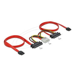 Delock Kabel HDD SATA All-in-One (50 cm) pro 2 HDD