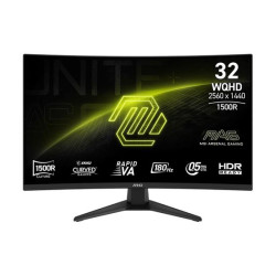 MSI MAG 321CQF E18 Gaming monitor 31,5" Rapid VA zakřivený 2560 x 1440 180Hz 0,5ms 2xHDMI DP černá