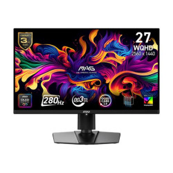 MSI MAG 271QP QD-OLED X28 gaming monitor 26,5" QD-OLED 2560x1440 (WQHD) 280Hz 0,03ms 2xHDMI DP USB-C Výšk.nast. Pivot