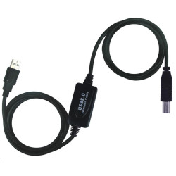 PREMIUMCORD USB 2.0 repeater a propojovací kabel A M-B M 20m