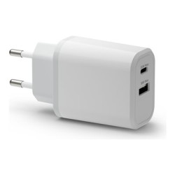 dbramante1928 re-charge - Síťový adaptér - 30 Watt - 3 A - PD PPS - 2 výstupní konektory (USB-C, USB) - bílá - Evropa