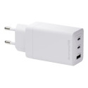 dbramante1928 re-charge - Síťový adaptér - 65 Watt - 3 výstupní konektory (2 x USB-C, USB) - bílá