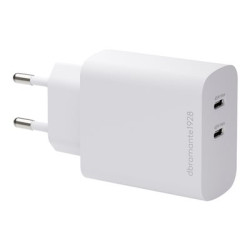 dbramante1928 re-charge - Síťový adaptér - 45 Watt - 2 výstupní konektory (USB-C) - bílá - Evropa