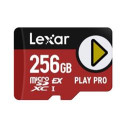 Lexar paměťová karta 256GB PLAY Pro microSDXC™ Express 7, čtení zápis 900 600 MB s 