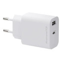dbramante1928 re-charge - Síťový adaptér - 25 Watt - 2 výstupní konektory (USB-C, USB) - bílá