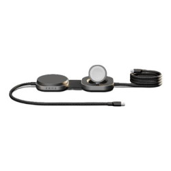ZENS Pro 3 - Bezdrátová nabíjecí podložka - 140 Watt - 3 výstupní konektory (USB-C, magnetický) - Certifikace MFI