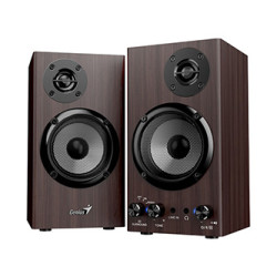 Genius reproduktory SP-HF520BT, 20W, hnědý, dřevěné, AUX Bluetooth 5.3
