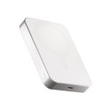 ZENS Pro 1 - Bezdrátová power banka - slim - 10000 mAh - 15 watt - na kabelu: USB-C - bílá