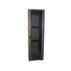 XtendLan 47U 600x1000 stojanový, černý, skleněné dveře, perforovaná záda
