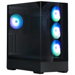 Zalman skříň P40 Prism Plus midT 4x120mm ARGB fan 2xUSB 3.0 USB-C panoramatická černá