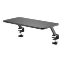 Startech Monitor Riser Stand - Clamp-on Monitor Shelf for Desk - Extra Wide 25.6" (65 cm) For up to 34" Monitors - Black (MNRISERCLMP) - Montážní sada - pro obrazovka - cerná - velikost obrazovky: až do 32" - upevnitelné na stul