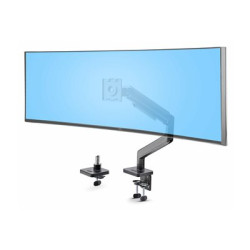 Startech Monitor Desk Mount For 49" Ultrawide Curved Screen, Max 44lb - Montážní sada (pružinové rameno, swivel arm, základna, montáž VESA, Sverka klipu 10-80 mm, Montáž s pruchodkou 10-35 mm) - nastavitelná ramena s mechanickou pružinou - pro LCD displej zahnutý LCD displej - plast, hliník, ocel - cerná - velikost obrazovky: up to 49" (ultra-wide) - upevnitelné na stul