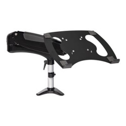 Startech Desk Mount Laptop Arm, Full Motion Articulating Arm for Laptop or Single 34 inch Monitor, VESA Mount Laptop Tray Bracket, Ergonomic Adjustable Notebook Stand, Desk-Clamp - Tilt Swivel Rotate (ARMUNONB1) - Stojan - nastavitelné rameno s plným rozsahem pohybu - pro monitor notebook - hliník - cerná - velikost obrazovky: 34" - Sverka C (10-85 mm)