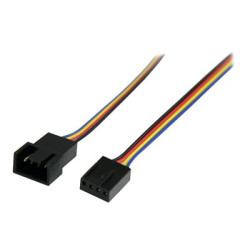 StarTech 12in 4 Pin Fan Power Extension Cable - M F - Fan power extension cable - 4 pin PWM (M) to 4 pin PWM (F) - FAN4EXT12 - Prodlužovací kabel vetráku - 4-pinová PWM (pulsne šírková modulace) (M) do 4-pinová PWM (pulsne šírková modulace) (F) - 30.5 cm
