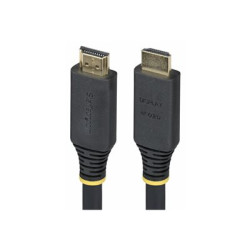 Startech 10m (32.8ft) Active High Speed HDMI Cable, 4K60Hz - Vysoká rychlost - kabel HDMI s ethernetem - HDMI s piny (male) do HDMI s piny (male) - 10 m - odstínený - cerná - aktivní, podpora 2K144Hz, podpora 4K60Hz, podpora HDR10