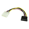 StarTech 6in 4 Pin LP4 to SATA Power Cable Adapter - LP4 to SATA - 6in LP4 to SATA Cable - 4 pin to SATA power - Elektrický kabel - SATA napájení (M) do 4 pinové interní napájení (M) - 0.2 m - pro P N: BRACKET125PTP, PEXUSB311AC3, PEXUSB312A1C1H, PEXUSB312A2C2V, PEXUSB314A2V2