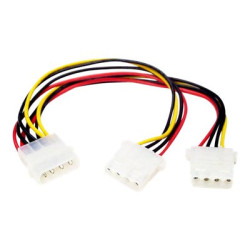 StarTech LP4 to 2x LP4 Power Y Splitter Cable M F - LP4 Splitter - Molex Y Splitter - Molex Splitter (PYO2L) - Elektrický kabel - 4 pinové interní napájení (F) do 4 pinové interní napájení (M) - 0.2 m - pro P N: ATX2POWER450, ATX2POWR350E, ATX2POWR400E, HSB225S3R, IDE2SAT2, S25SLOTR, SATSASBP425