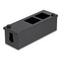 Delock - Easy 45 - držák modulu keystone - pro montáž na stul nebo na zed, 22,5 x 45 mm nebo 2 porty, 45 x 45 mm, kov - 4 modules - cerná