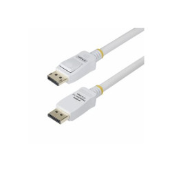 StarTech 10ft White VESA Certified DisplayPort 1.2 Cable with Latches - Kabel DisplayPort - DisplayPort (M) s jazýckem do DisplayPort (M) s jazýckem - DisplayPort 1.2 - 3 m - neobsahuje halogen, pasivní, podpora 4K60Hz, podpora 1080p 240Hz, podpora 2K144Hz - bílá