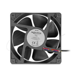 Delock - Ventilátor skríne - axiální - 120 mm - cerná