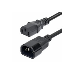 StarTech 4.5m Power Extension Cord, C14 to C13, 15A 250V, KEMA-KEUR - Prodlužovací šnura - IEC 60320 C14 do power IEC 60320 C13 - AC 250 V - 15 A - 4.6 m - lisovaný - cerná