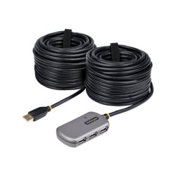 Startech USB Extender Hub, 24m USB 2.0 Extension Cable with 4-Port USB Hub, Active Bus Powered USB Repeater Cable, Optional 10W Power Supply Included - USB-A Hub w ESD Protection (U02442-USB-EXTENDER) - Rozbocovac - 4 x USB 2.0