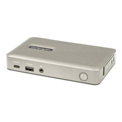 Startech USB C Dock, USB-C to DisplayPort 4K 30Hz or VGA, Mini USB-C Laptop Docking Station with 65W Power Delivery Pass-Through Charging, 4-Port USB 3.1 Gen 1 Hub, GbE - Universal USB Type C Port Replicator (DKM30CHDPDUE) - Dokovací stanice - USB-C 3.2 Gen 1 - VGA, DP - 1GbE - kompatibilní s TAA - Velká Británie, Evropa