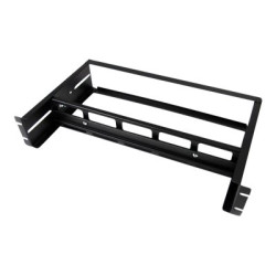 Startech 2U DIN Rail Kit for Standard 19" Rack - Adjustable Depth Rackmount DIN Rail with Top Hat, Mini, G Rails (ADJDINKIT) - Sada kolejnic skríne - cerná - 2U - 19" - pro P N: RK12OD2, RK2537BKM, RK3236BKF, RK4236BKB, RK4242BK24, RK4242BK30, RK4OD, RKQMCAB12V2