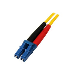 Startech 1m Fiber Optic Cable - Single-Mode Duplex 9 125 - LSZH - LC LC - OS1 - LC to LC Fiber Patch Cable (SMFIBLCLC1) - Patch kabel - jednoduchý režim LC (M) do jednoduchý režim LC (M) - 1 m - 1 m - optické vlákno - duplex - 9 125 mikron - OS1 - lisovaný - žlutá - pro P N: SFP100BBXDST, SFP100BBXUST, SFP10GBBXDST, SFP10GBBXUST, SFP10GBLRST, SFP10GBZRST
