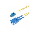Startech 10m (30ft) LC to SC (UPC) OS2 Single Mode Duplex Fiber Optic Cable, 9 125?m, Laser Optimized, 10G, Bend Insensitive, Low Insertion Loss - LSZH Fiber Patch Cord (SMLCSC-OS2-10M) - Patch kabel - jednoduchý režim LC UPC (M) do jednoduchý režim SC UPC (M) - 10 m - 10 m - 2 mm - optické vlákno - duplex - 9 125 mikron - OS1 OS2 - neobsahuje halogen, pasivní - žlutá