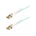 Startech 10m (30ft) LC to LC (UPC) OM4 Multimode Fiber Optic Cable w Push Pull Tabs, 50 125?m, 100G Networks, Bend Insensitive, Low Insertion Loss - LSZH Fiber Patch Cord (450FBLCLC10PP) - Patch kabel - LC UPC multi-mode (M) do LC UPC multi-mode (M) - 10 m - 10 m - 2.9 mm - optické vlákno - duplex - 50 125 mikron - OM3 OM4 - neobsahuje halogen, lisovaný, až 100 Gbps rychlost prenosu dat - vode - barva