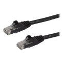 Startech 2m CAT6 Ethernet Cable, 10 Gigabit Snagless RJ45 650MHz 100W PoE Patch Cord, CAT 6 10GbE UTP Network Cable w Strain Relief, Black, Wiring is UL Certified TIA - Category 6 - 24AWG (N6PATC2MBK) - Patch kabel - RJ-45 (M) do RJ-45 (M) - 2 m - UTP - CAT 6 - lisovaný, provedení bez hrbolku - cerná