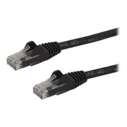 Startech 2m CAT6 Ethernet Cable, 10 Gigabit Snagless RJ45 650MHz 100W PoE Patch Cord, CAT 6 10GbE UTP Network Cable w Strain Relief, Black, Wiring is UL Certified TIA - Category 6 - 24AWG (N6PATC2MBK) - Patch kabel - RJ-45 (M) do RJ-45 (M) - 2 m - UTP - CAT 6 - lisovaný, provedení bez hrbolku - cerná