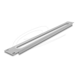 Delock - Kabel vedení pro správu kabelu ve skríni - s otvorem a ochranou okraju - gray (RAL 7035) - 1U - 19"