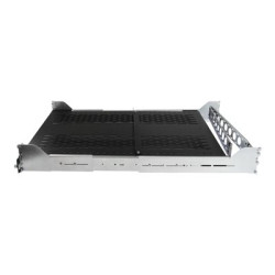 Startech 2U Vented Sliding Server Rack Shelf w Cable Management Arm - 27.7 to 31.6in Adjustable Mounting Depth - 50lb - 24in Deep - Police skríne - cerná - 2U - 19" - pro P N: RK1233BKM, RK2433BKM, RK2537BKM, RK3236BKF, RK4236BKB, RK4242BK24, RK4242BK30