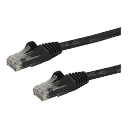 Startech 1m CAT6 Ethernet Cable, 10 Gigabit Snagless RJ45 650MHz 100W PoE Patch Cord, CAT 6 10GbE UTP Network Cable w Strain Relief, Black, Wiring is UL Certified TIA - Category 6 - 24AWG (N6PATC1MBK) - Patch kabel - RJ-45 (M) do RJ-45 (M) - 1 m - UTP - CAT 6 - lisovaný, provedení bez hrbolku - cerná