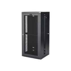 Startech 26U 19" Wall Mount Network Cabinet, 16" Deep Hinged Locking IT Network Switch Depth Enclosure, Assembled Vented Computer Equipment Data Rack with Shelf & Flexible Side Panels - 26U Vented Cabinet (RK2620WALHM) - Rozvadecová skrín - montáž na stenu - cerná - 26U